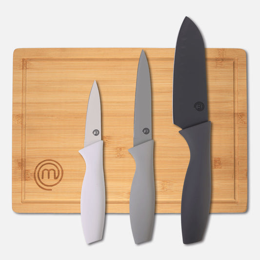 KNIFE & BOARD SET 4PCS