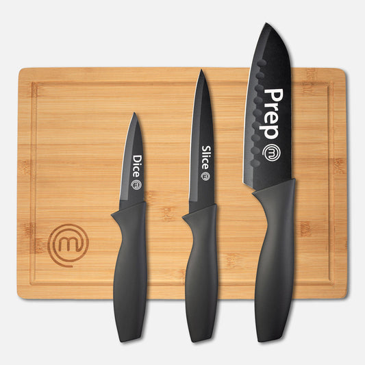 KNIFE & BOARD SET 4PCS