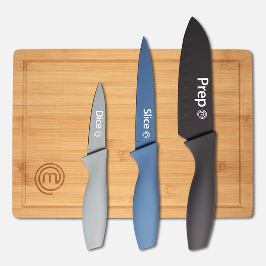 KNIFE & BOARD SET 4PCS