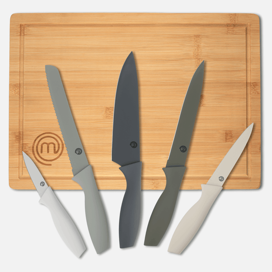 KNIFE & BOARD SET 6PCS