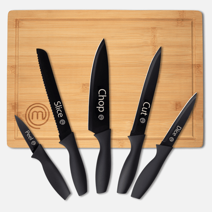 KNIFE & BOARD SET 6PCS