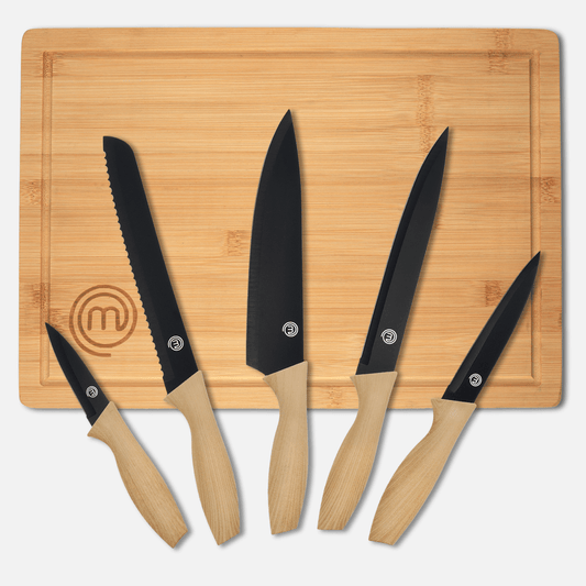 KNIFE & BOARD SET 6PCS