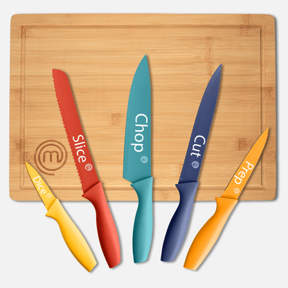 KNIFE & BOARD SET 6PCS
