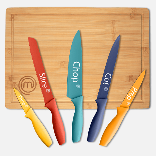 KNIFE & BOARD SET 6PCS