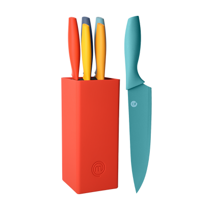 KNIVES & BLOCK 5PCS